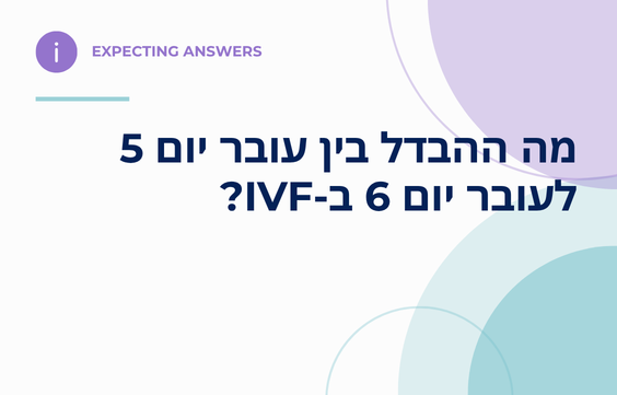 השוואה בין עובר יום 5 לעובר יום 6 ב-IVF